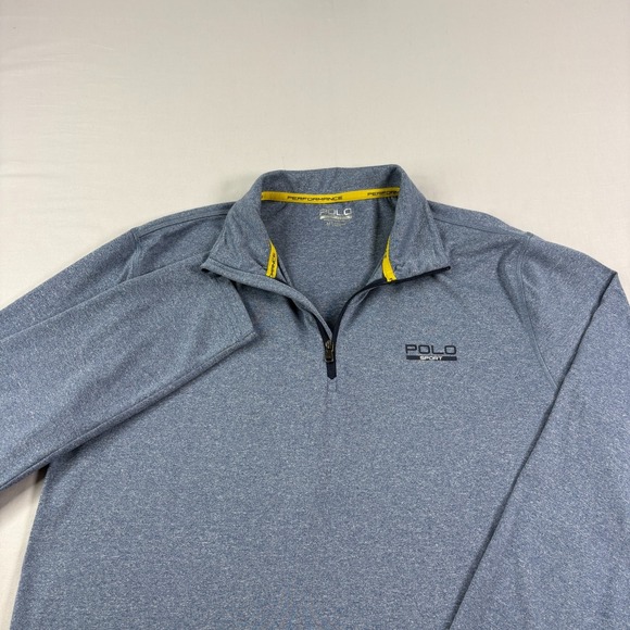 Polo Ralph Lauren Other - Polo Ralph Lauren Sweatshirt Men Medium Blue Sport 1/4 Zip Golf Pullover Stretch